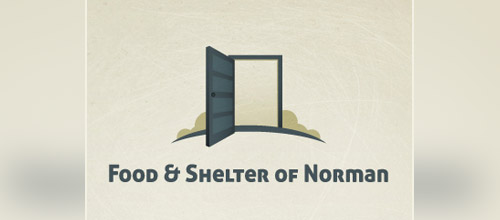 food shelter door logo